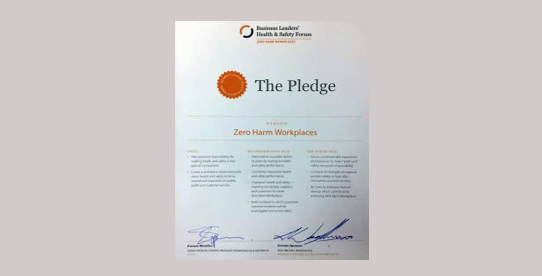 Zero Harm Pledge