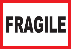 Fragile Labels White