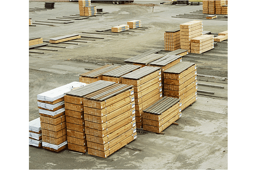 Labelled Wood on Pallets